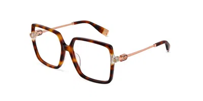 Furla Vfu872v 0752 Men's Glasses Tortoiseshell Size 55 - Free Lenses - Blue Light Block Available In Multi