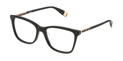 Furla Vfu874 Men's Glasses, Black, Size 53