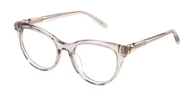 Furla Vfu877 04g0 Men's Glasses Clear Size 51 - Free Lenses - Blue Light Block Available In Gray