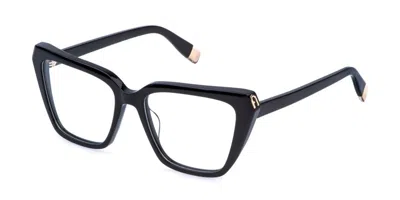 Furla Vfu988 0700 Occhiali Da Vista Neri Per Donna (solo Montatura) In Black