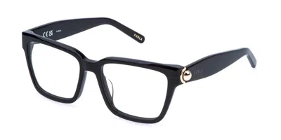 Furla Vfu990 0700 Occhiali Da Vista Neri Per Uomo (solo Montatura) In Black