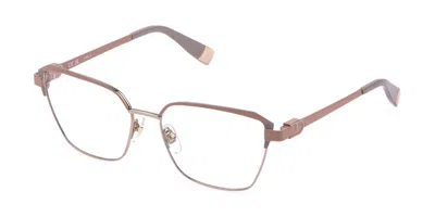 Furla Vfu995 02am Women's Glasses Gold Size 55 - Free Lenses - Blue Light Block Available In Brown