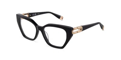 Furla Vfua94 0700 Men's Glasses Black Size 54 - Free Lenses - Blue Light Block Available