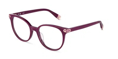 Furla Vfua97 06uu Occhiali Da Vista Rosa Per Uomo (solo Montatura) In Burgundy