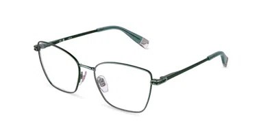 Furla Vfub01 08ht Men's Glasses Green Size 54 - Free Lenses - Blue Light Block Available In Multi