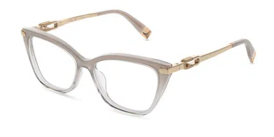 Furla Vfub03 0fus Men's Glasses Grey Size 54 - Free Lenses - Blue Light Block Available In Multi