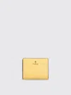 Furla Camelia Leather Wallet In Yellow