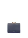 Furla Dots Leather Wallet In Blue