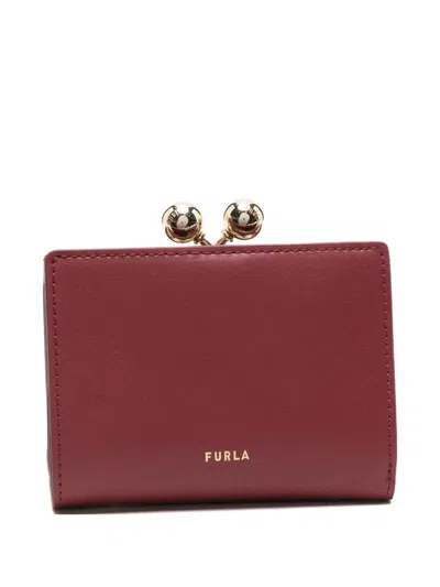 Furla Dots Kiss-lock Wallet In Red