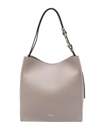 FURLA FURLA NUVOLA S BUCKET BAG 25,5,WB01338.HSF000 096 2572S STUCCO GRAY