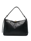 Furla Mini Soft Leather Shoulder Handbag In Black  