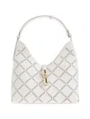 Furla White Diamond Pattern Shoulder Bag