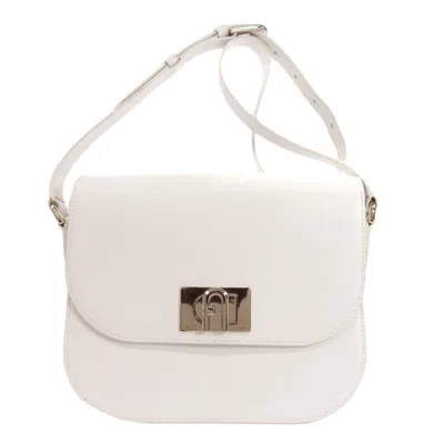 Pre-owned Furla White Leather Shoulder Bag ()