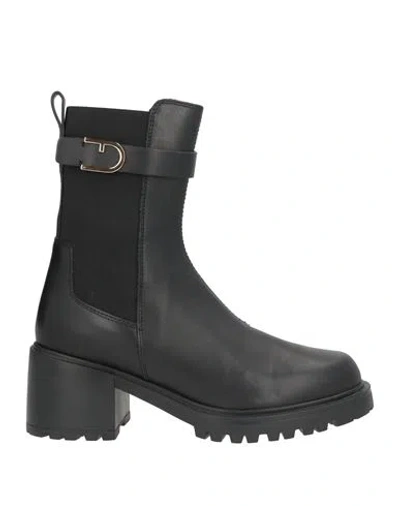 Furla Woman Ankle Boots Black Size 9 Calfskin