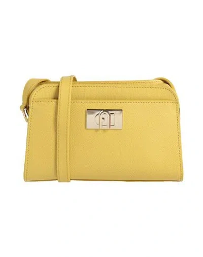 Furla Woman Cross-body Bag Yellow Size - Leather