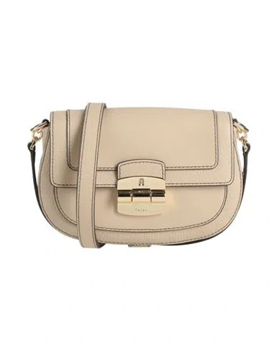 Furla Woman Handbag Beige Size - Leather In Neutral