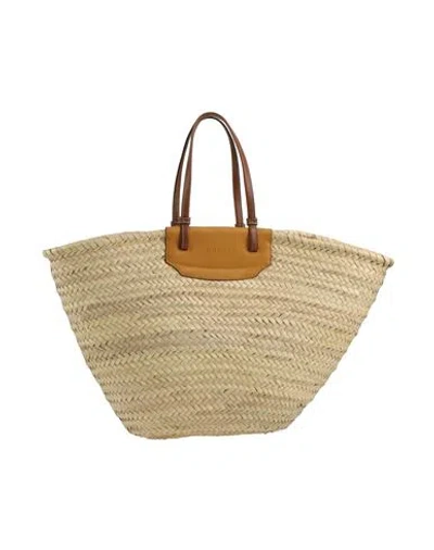Furla Woman Handbag Beige Size - Soft Leather, Straw