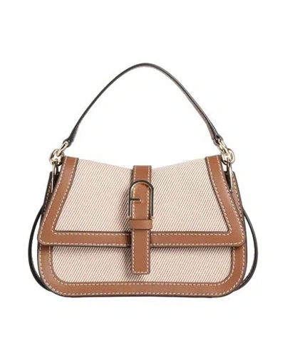 Furla Woman Handbag Black Size - Leather, Textile Fibers