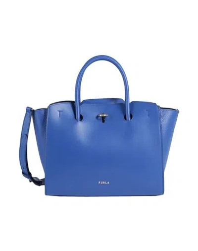 Furla Woman Handbag Blue Size - Calfskin