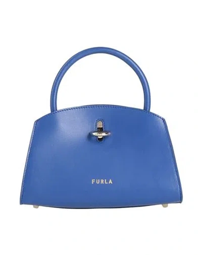 Furla Woman Handbag Blue Size - Leather