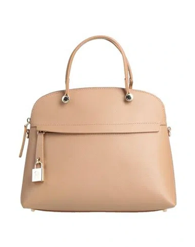 Furla Woman Handbag Camel Size - Calfskin In Sand