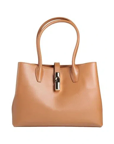 Furla Woman Handbag Camel Size - Leather In Brown