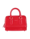 Furla Woman Handbag Red Size - Pvc - Polyvinyl Chloride, Metal
