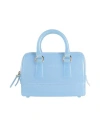 Furla Woman Handbag Sky Blue Size - Pvc - Polyvinyl Chloride, Metal In Blue