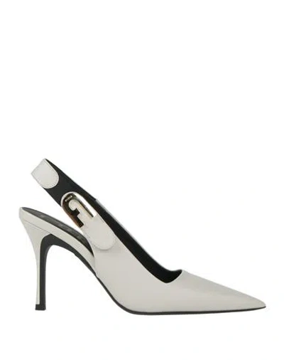 Furla Woman Pumps Off White Size 5 Leather