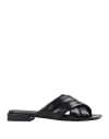 Furla Woman Sandals Black Size 6 Polyurethane In Black