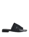 Furla Woman Sandals Black Size 8 Leather
