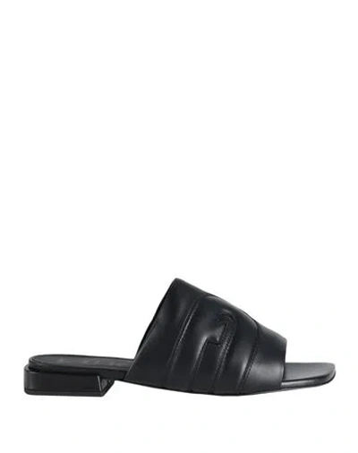 Furla Woman Sandals Black Size 8 Leather