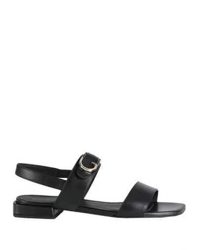 Furla Woman Sandals Black Size 8 Leather