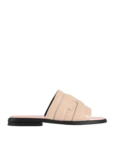 Furla Woman Sandals Blush Size 11 Soft Leather In Pink
