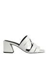 Furla Woman Sandals Light Grey Size 5 Soft Leather In Grey