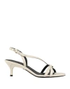 Furla Woman Sandals Off White Size 5 Ovine Leather In Off White