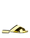 Furla Woman Sandals Light Yellow Size 6 Polyurethane In Yellow