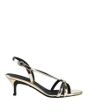 Furla Woman Sandals Platinum Size 5 Polyurethane In Grey