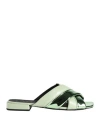 Furla Woman Sandals Sage Green Size 6 Polyurethane