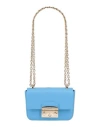Furla Woman Shoulder Bag Azure Size - Calfskin In Blue