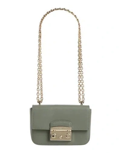Furla Woman Shoulder Bag Military Green Size - Calfskin In Green
