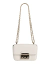 Furla Woman Shoulder Bag Ivory Size - Calfskin In White