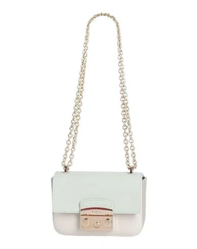Furla Woman Shoulder Bag Light Green Size - Leather