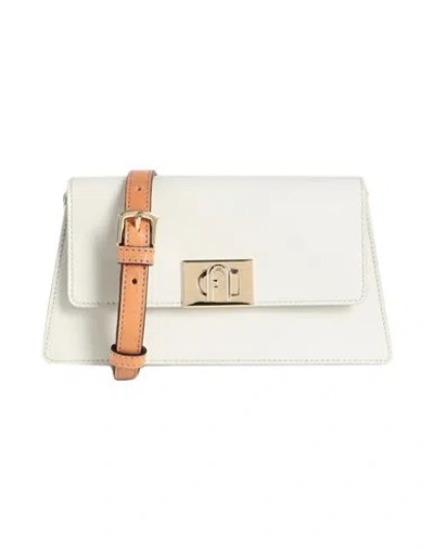 Furla Woman Shoulder Bag Off White Size - Cowhide