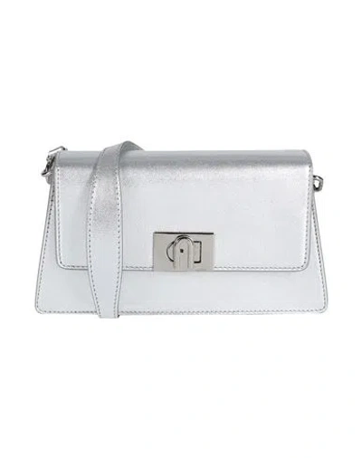 Furla Woman Shoulder Bag Silver Size - Calfskin