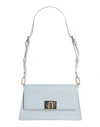 Furla Woman Shoulder Bag Sky Blue Size - Leather