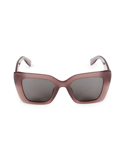 Furla Women's 50mm Cat Eye Sunglasses In Grey Plum