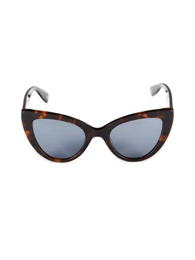 Furla Women's 53mm Cat Eye Sunglasses In Smoke Grey Havana
