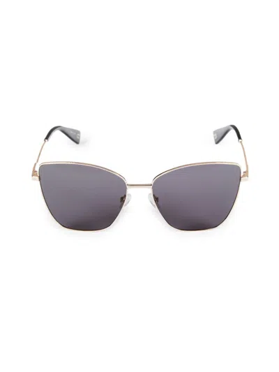 Furla Women's 59mm Cat Eye Sunglasses In Smoke Grey Gold