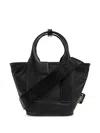 Furla Large Piuma Tote Bag In Nero,vetiver